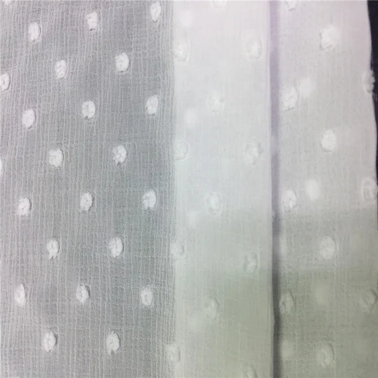 Cutwork fabric 100% polyester jacquard fabric crepe jacquard fabric for dress