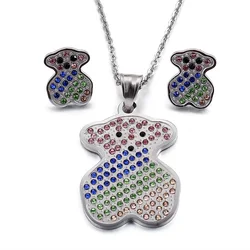 High Fashion Personalized Wedding Bridal Colored Cz Stone Gold Diamond Jewellery Set