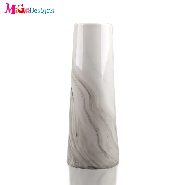 
OEM Factory Wedding Luxury White Dry Flower Large Vase Geometric Vase Ceramic 