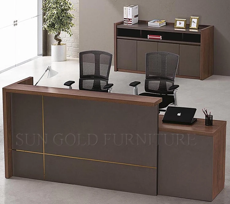 Cheap Well Office Cashier Counter Designs / Photos Counter Reception Table Design (SZ-RTB030)
