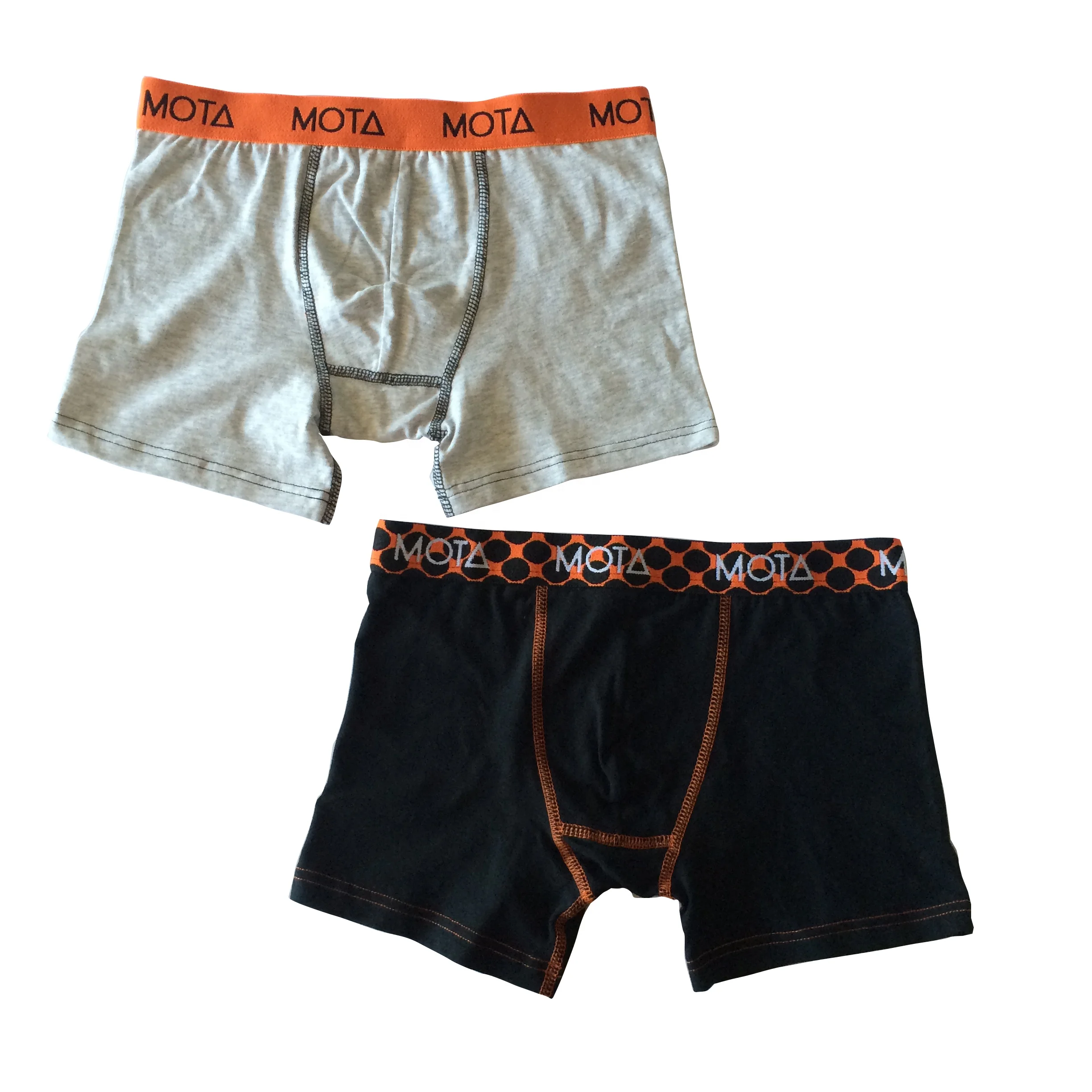 Two pack Boys Cotton Boxer Briefs Shorts and Blank Boys Underwear Boys Shorts Pants