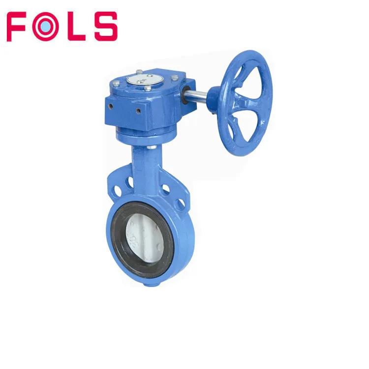 wafer type butterfly valves with worm gear box