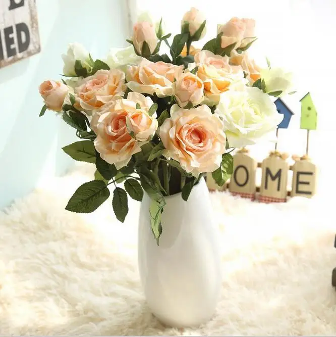 Wholesale peony party home decorations DIY fake flower wall customized artificial big silk rose flower wedrose wedding decor