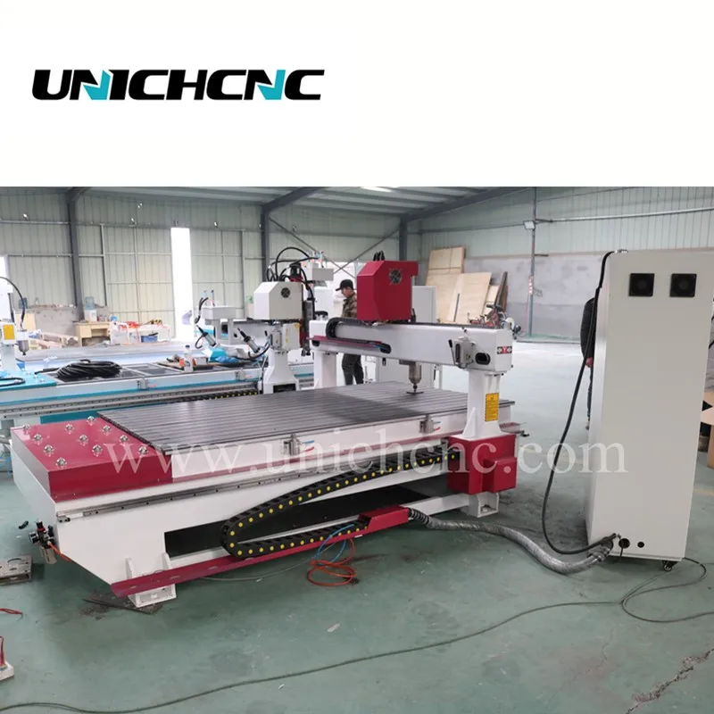 high performance Jinan UNICHCNC 3d router for wood furniture/cnc carving marble granite stone machine