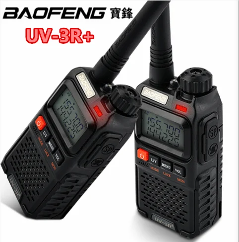 Baofeng мини двухканальные рации UV-3R + двухдиапазонный УФ двухстороннее радио Ручной