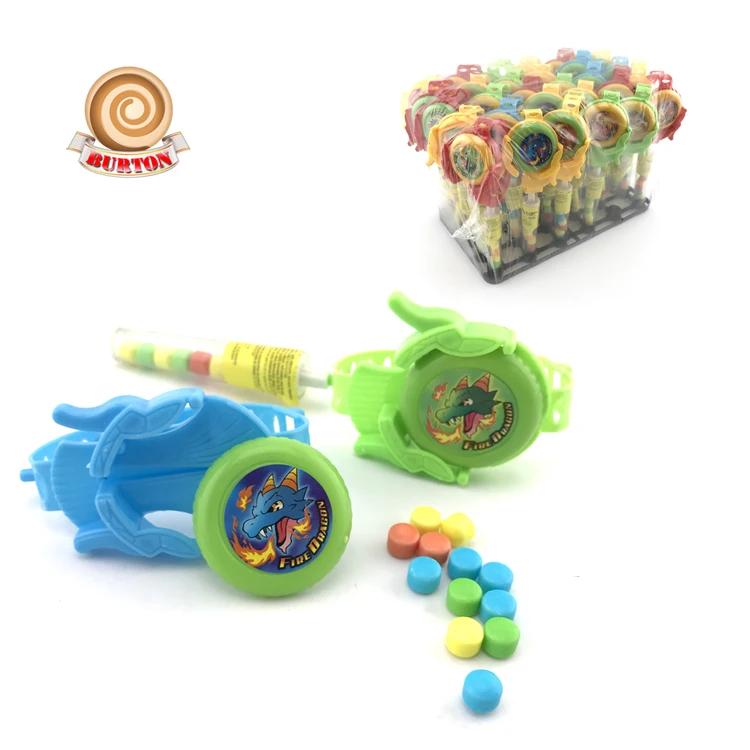 Летающая тарелка игрушка для стрельбы часы конфеты