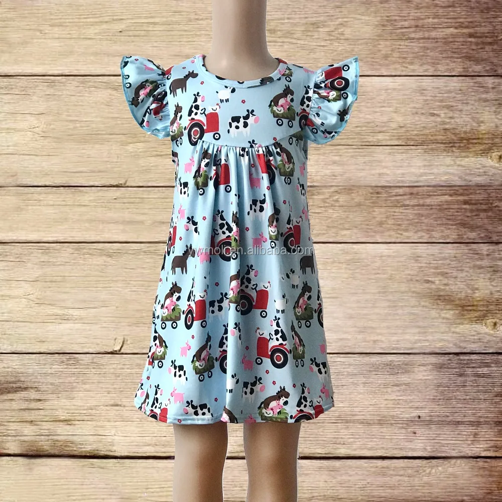 
Wholesale 3 year old girl dress toys pattern children dress baby girl party summer frocks designs 