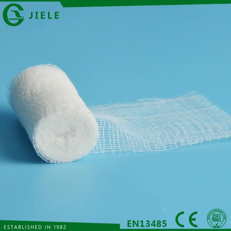 high absorbent and soft cotton gauze bandage for medical dressing