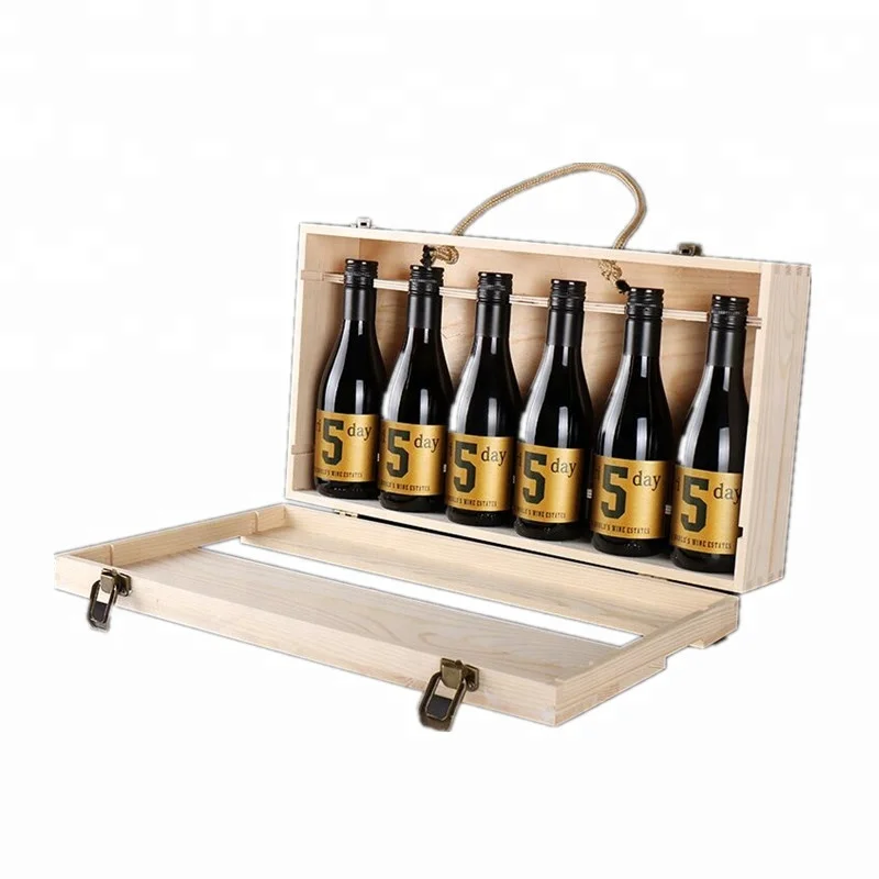 
Wholesale Cheap Price Printed Gift Wooden Box Wine Box 