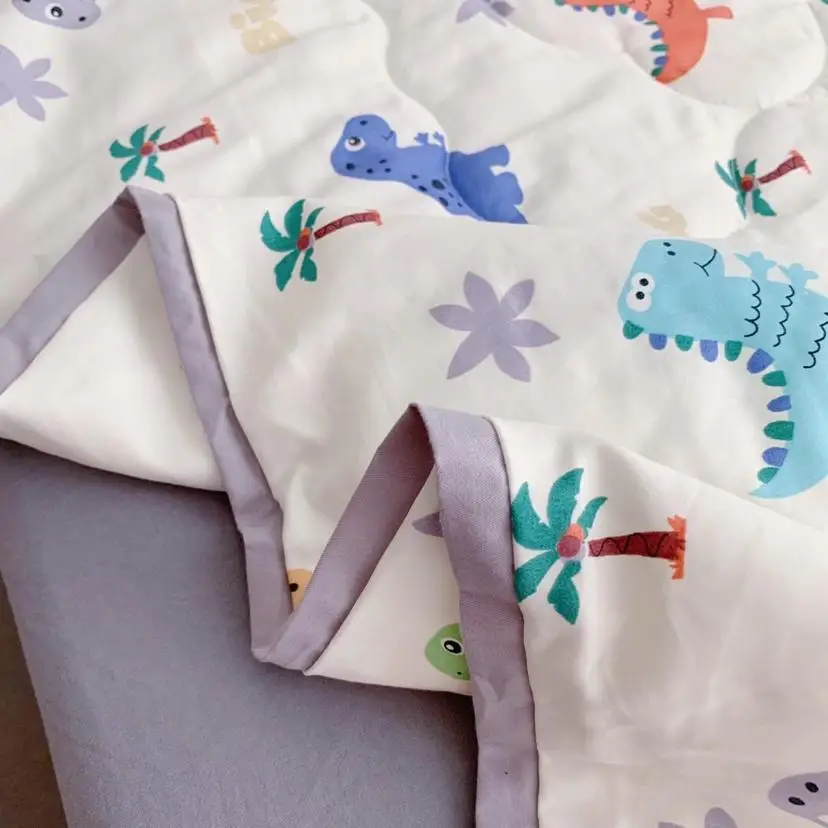 
2019 new cotton baby child anti kicking baby quilt for summer baby muslin quilt muslin blanket 