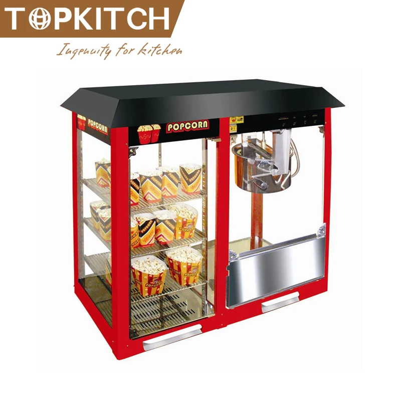 AISI 304 Stainless Steel Big Capacity Industrial Design Commercial Automatic 16oz Popcorn Maker