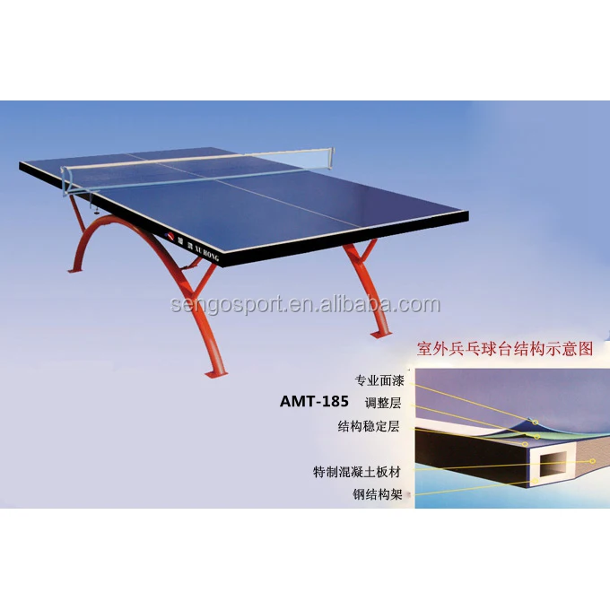 Outdoor TT table with SMC waterproof top table tennis table