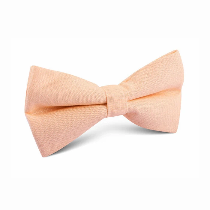 Colorful Linen Bow Tie for Young Men Fashion Silk Woven Linen Bow Tie Custom Bow Tie in Good Quality 100% Linen Plain Dyed