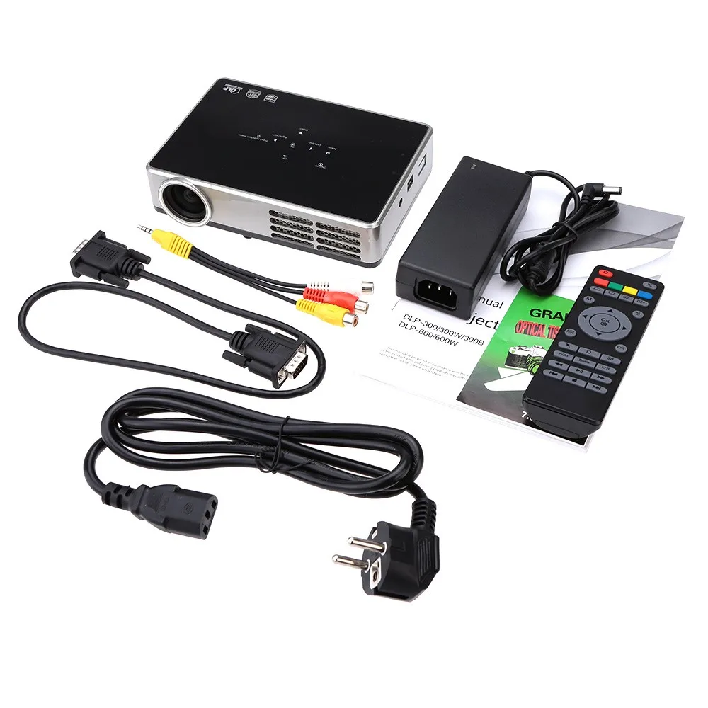 Best selling! 3d mini projector hd 1080p 16.3*11*37cm for smartphones