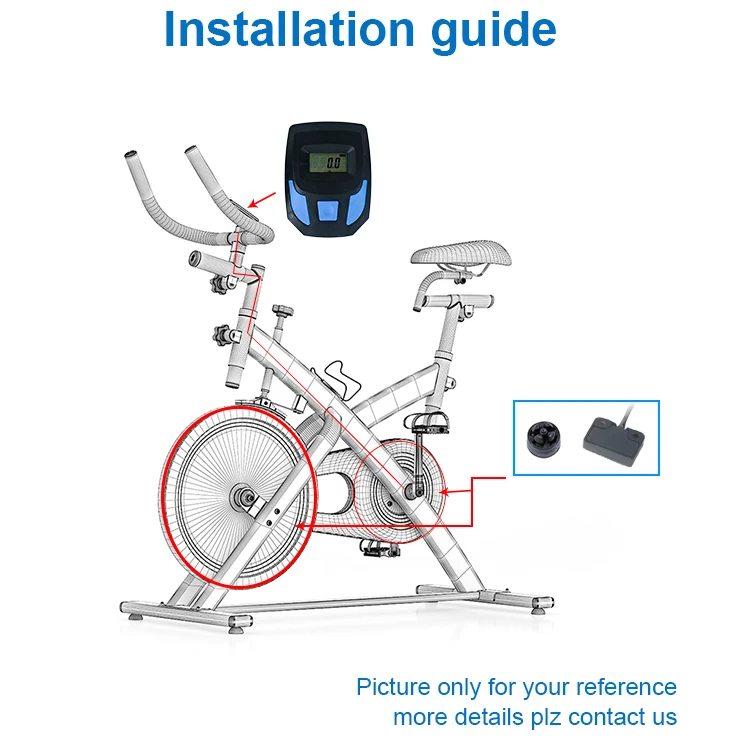 electrical fitness meter Ellipticals speedometer exercise bike counter meter spin bike monitor LCD console display speed Time