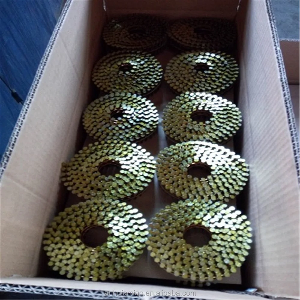 2'x0.099'/2-1/4'x0.099'/ 2-1/2'x0.099' wire coil nails/clavos rolado para maderas