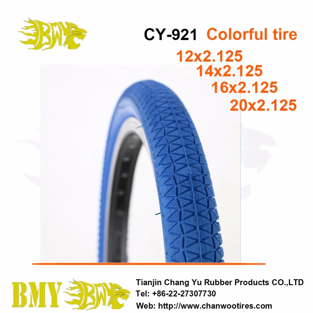 16*1.95 Durable Use Cheap Price Full Orange Color Bicycle Natural Rubber Tire