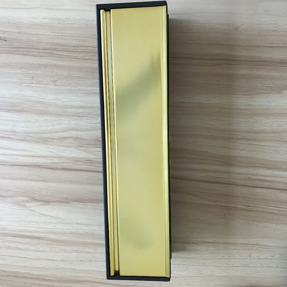 12-Inch UPVC Door Polished Letter box plate