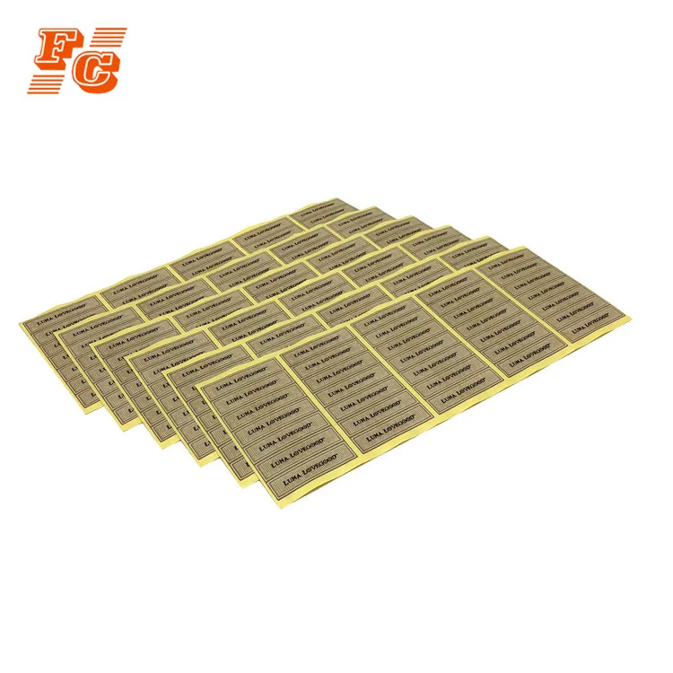 Food name custom function logo label sticker for wide application