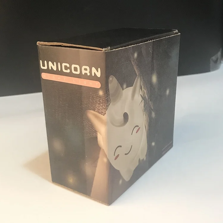 custom hot sale cute cartoon toy unicorn string led night light for kids room unicorn light