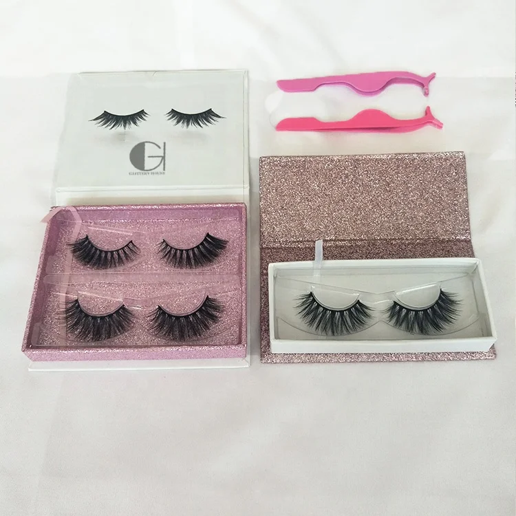 stainless steel elecroplate eyelash applicator lash tweezer mink eyelash curlers custom packaging private label eyelash curler