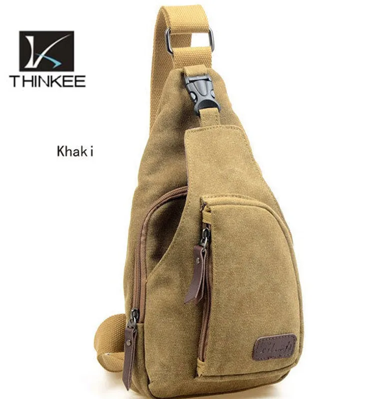 High Quality China Vintage Canvas Mens Chest Bag