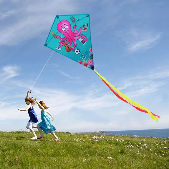 Новое поступление, Алмазный кайт-Осьминог для детей с леской кайта 30 м
