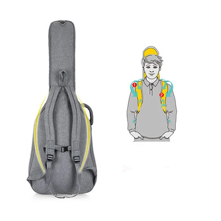 New Arrival Adjustable Protection Thickened Sponge Guitar Backpack Guitar Bag