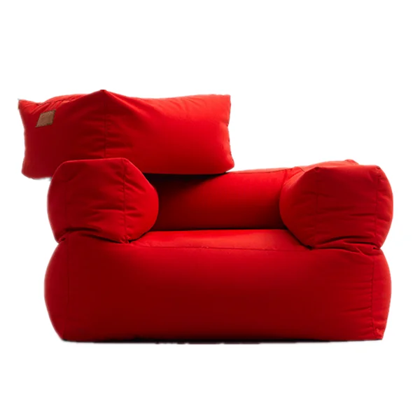 Red modern adults gaming commercial living room custom printed bean bag chairs