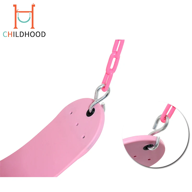 Plastic seat garden blue swing belt outdoor adult swing