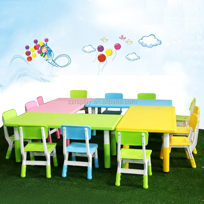 daycare classroom kids study table and chair kindergarten equipment