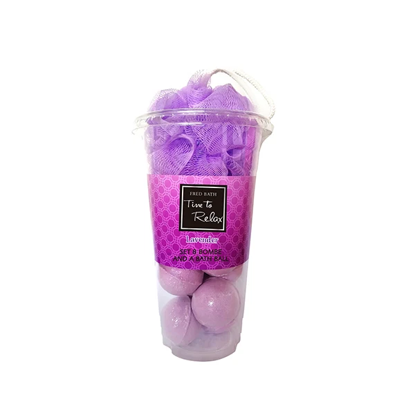 hot sale organic fizzy body care kids bath bombs cup with toys gift set