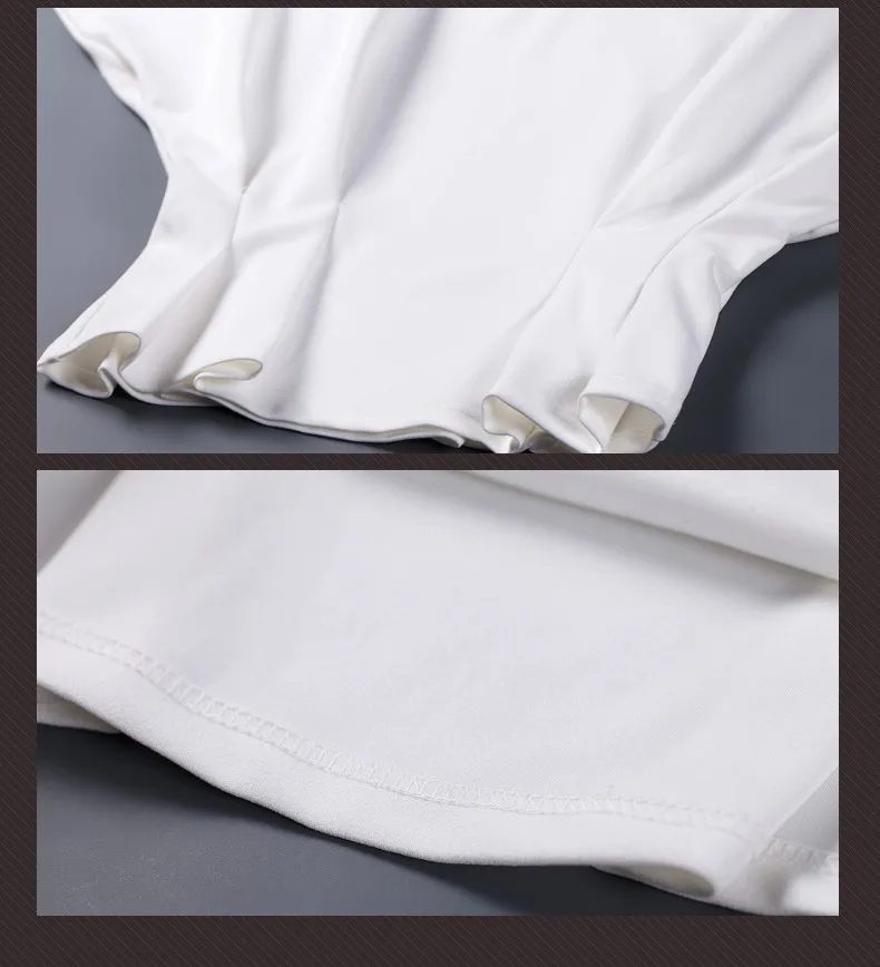 Новый стиль женщина шифоновая блуза рубашки OL леди круглым воротом с коротким рукавом оборками топы мода шифон блузка G0535