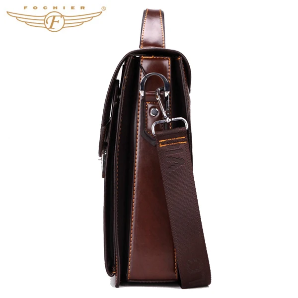 High Quality PU Business Men Leather Briefcase With Coded Lock