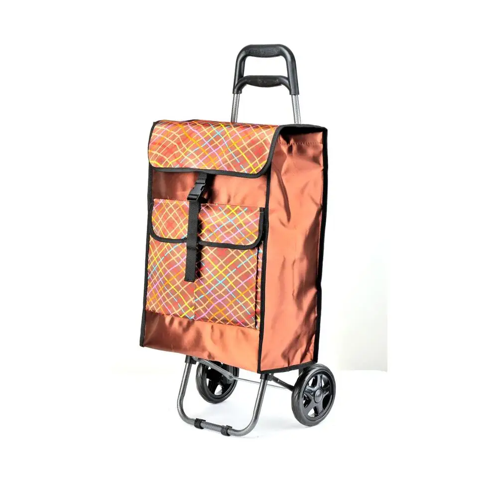 three wheel luggage cart with chair