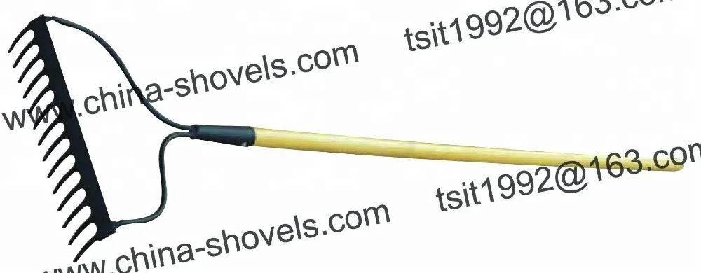 
Long fibreglass handle farm tools garden grass leaf rake 