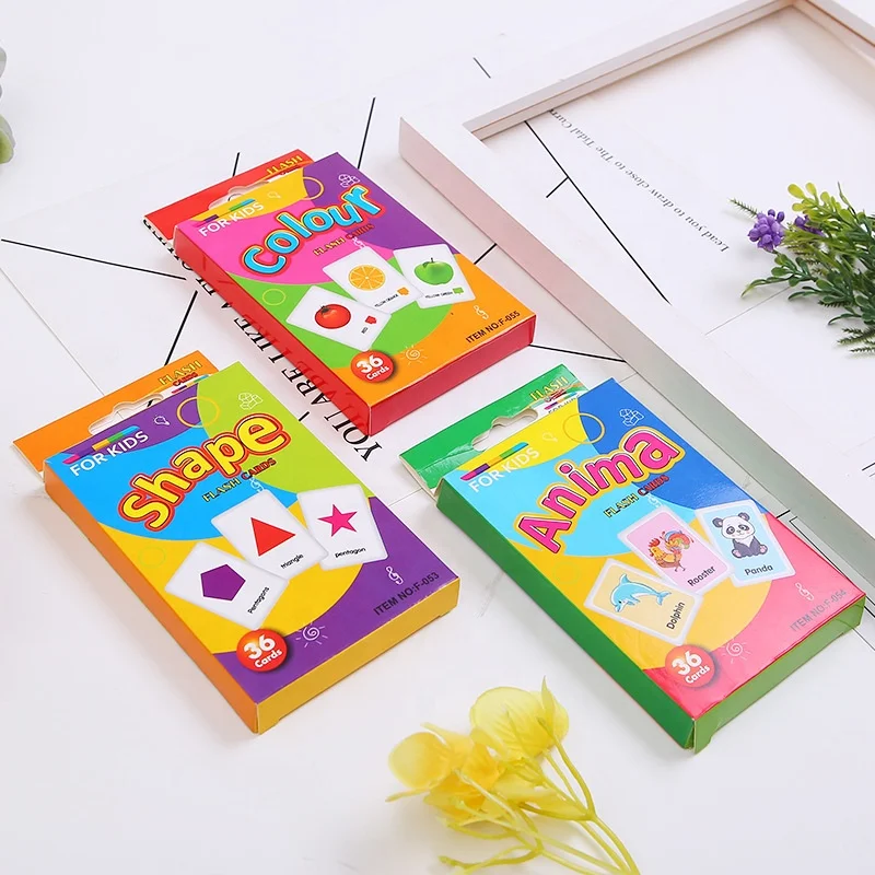 educational memory game card cardboard flashcards with box manufacturer