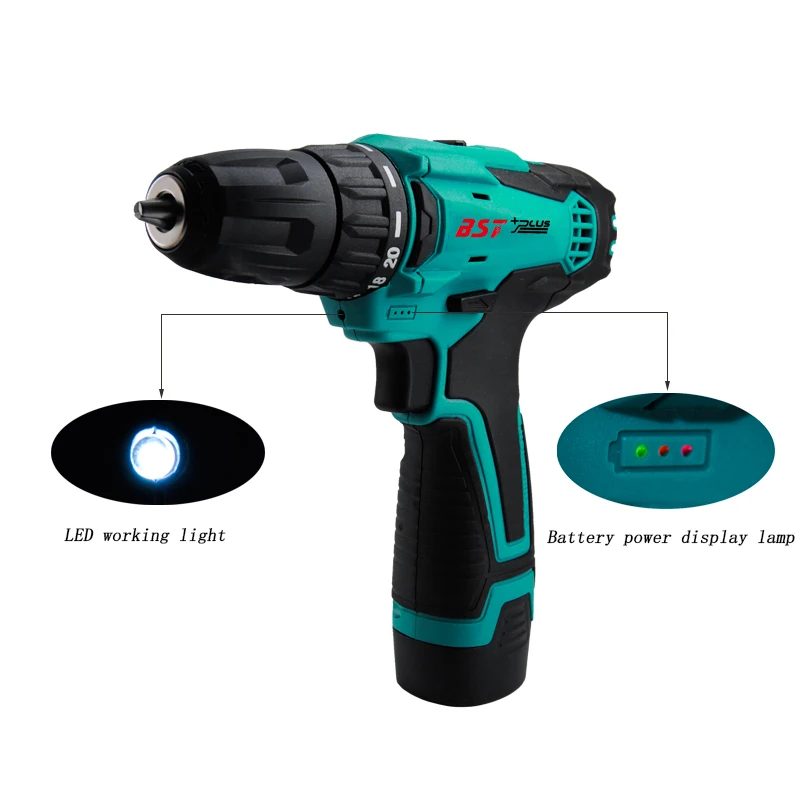12V Lithium-Ion Battery Cordless Electric Hand Drill CE Certificate Hole Electric Screwdriver Diver Wrench Power Tools