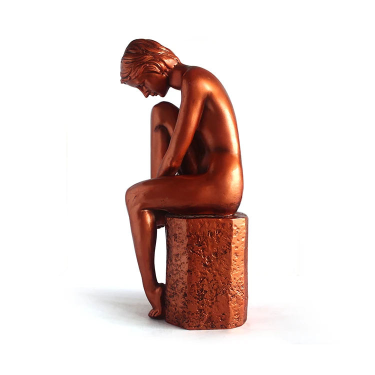Woman figure sexy polyresin statue for sale factory custom sexy woman figure art home decor  Art gallery decoration