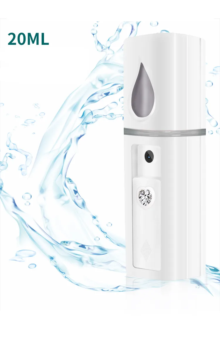 Перезаряжаемый увлажнитель для женщин, портативный ручной Ингалятор, профессиональный отпариватель для лица