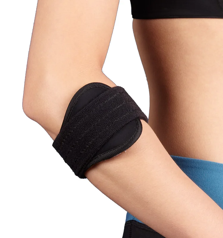 OEM And ODM Corrector Metal Supports Black Tennis Elbow Brace For Sport Users