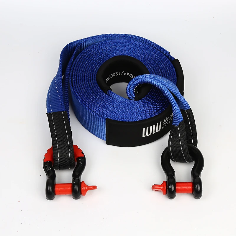 
Emergency Off Road Truck Accessories Custom Heavy Duty Recovery Tow Strap 3