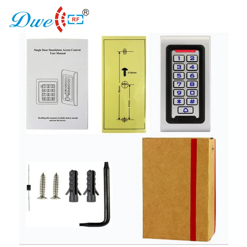 hot sell 125khz metal waterproof outdoor keypad rfid standalone access control 2000 users IP68