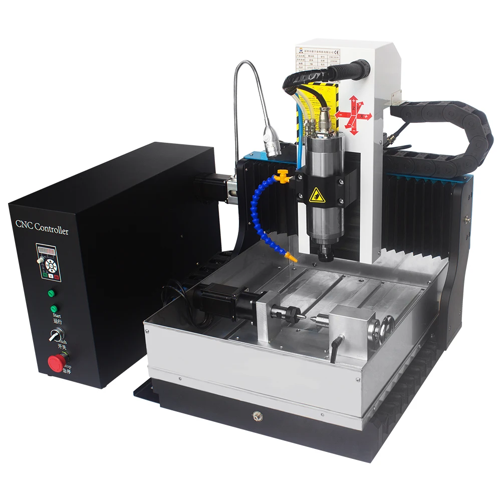 High Precision 4 Axis Mini Metal Milling Machine Metal Cnc Router