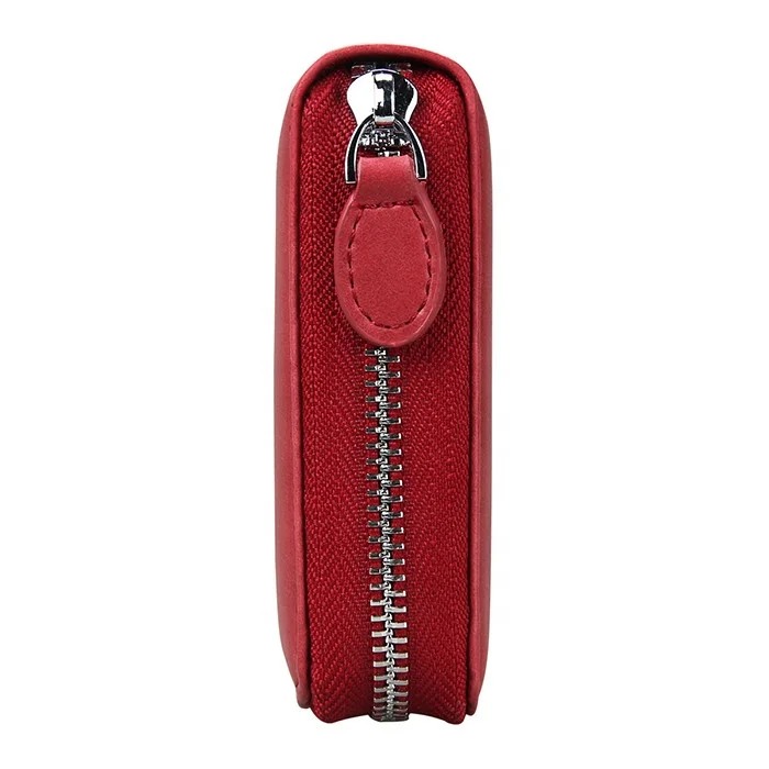 Long Style Zip Travel Passport Wallet Leather Phone Case Wallet Multi-slots Card Wallet