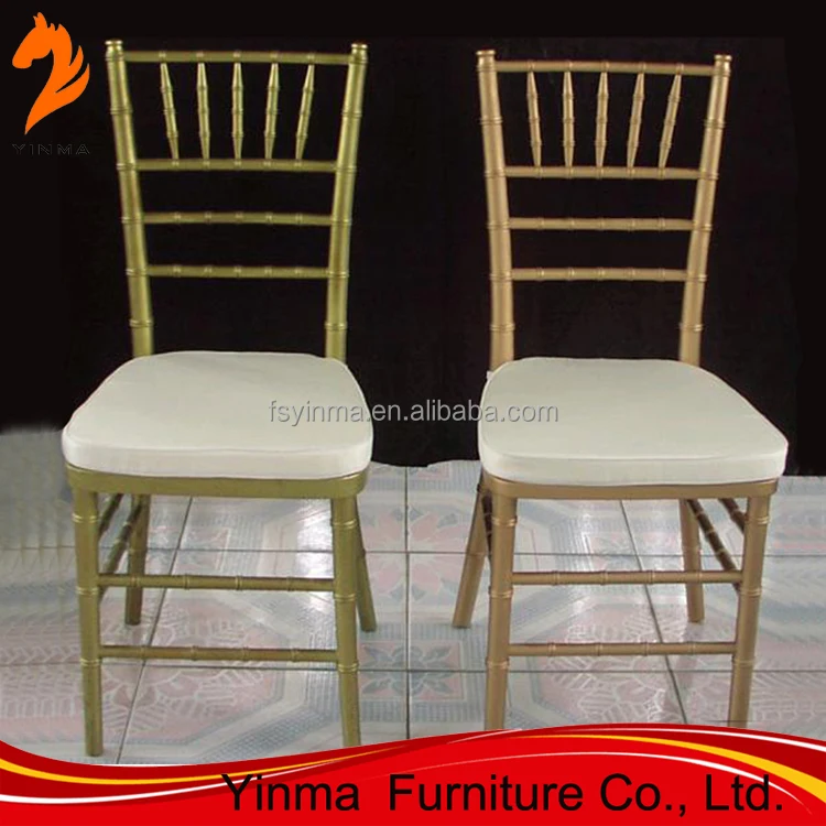Foshan gold metal chiavari chair for wedding and event