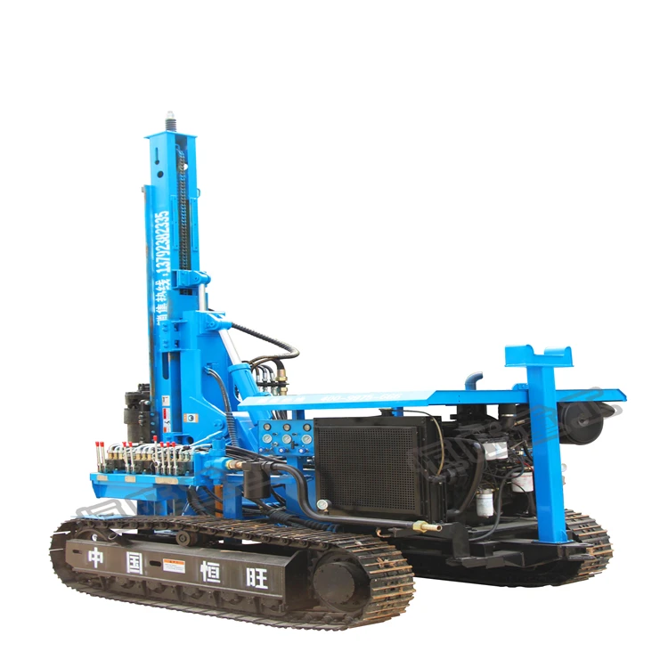 concrete pile driver construction auger pile driving machine 6m crawler pile driver