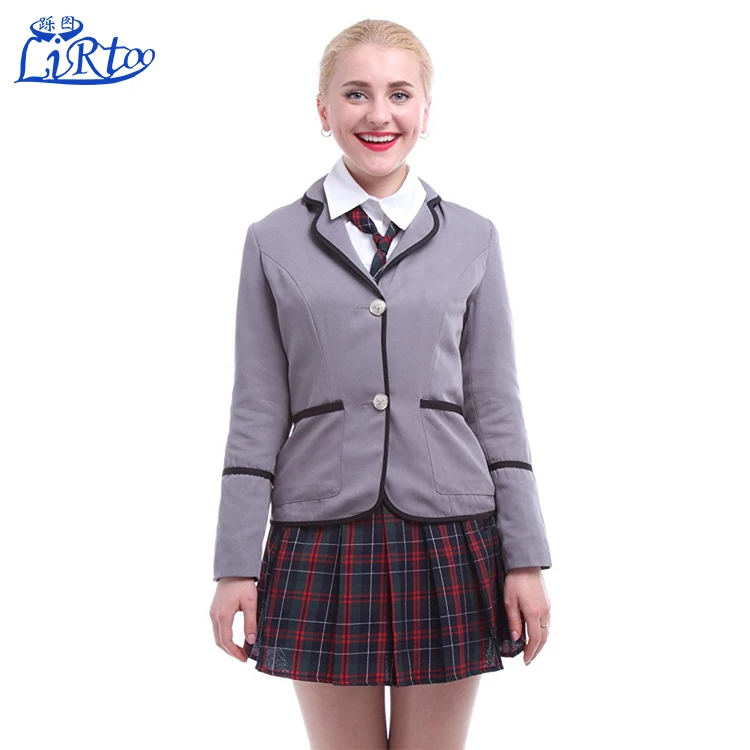 
High Quality school tracksuits skirts for girls mature women in school uniform 