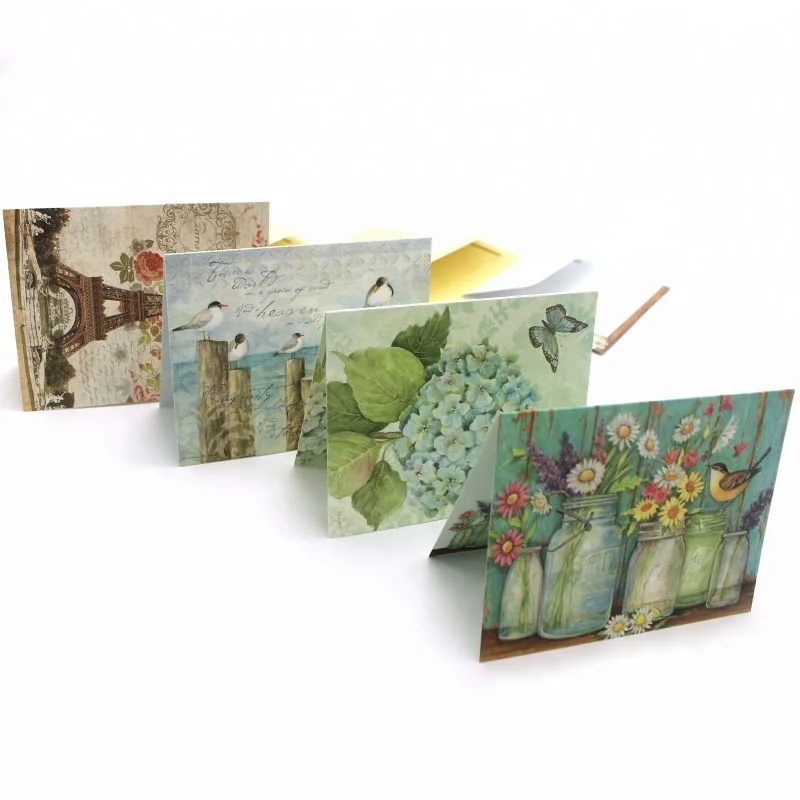 Eco - Friendly Printed Elegant Picture Color Postcard