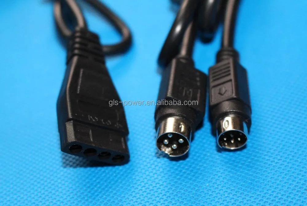 Dual output power adapter 12V 5V with 4 pin molex connector